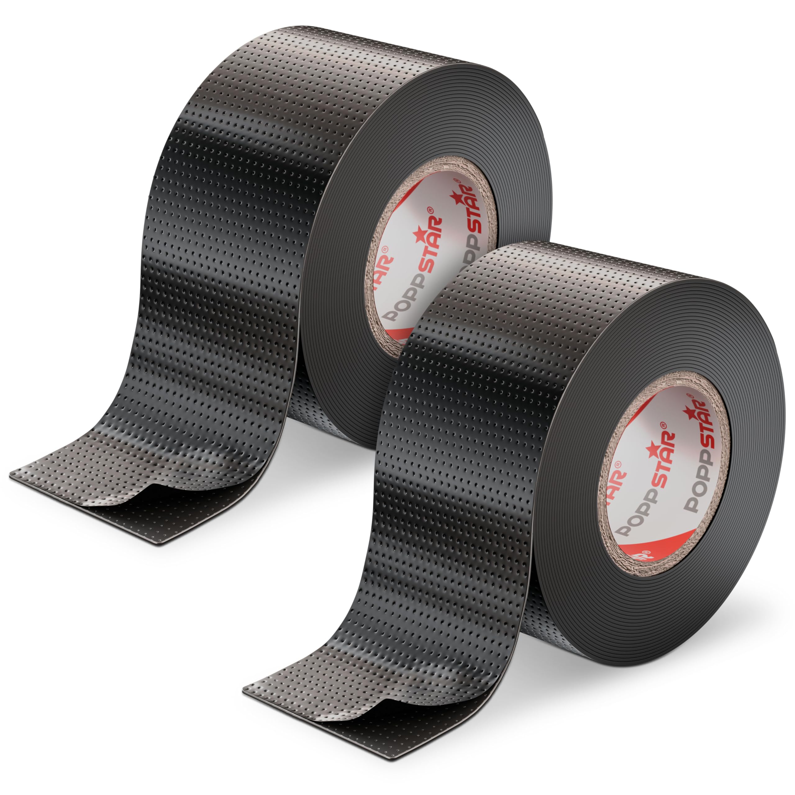 POPPSTAR 2x Self-fusing Universal Insulating Tape, Sealing Tape, LxWxH 5m x 38mm x 0.76mm, Black โ image 1