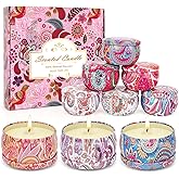 Scented Candles Gifts Set for Women, 9 Pack Aromatherapy Candles Pack Soy Wax Include Lavender, Jasmine and Vanilla Scented for Bridesmaid, Birthday, Valentine's, Mother's Day, Bath, Yoga
