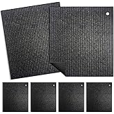 Spunspon 6 - Pack Swedish Kitchen Dish Cloths - Reusable Paper Towels for Counters & Dishes - Eco Friendly Cellulose Sponge Cloth - (Black)