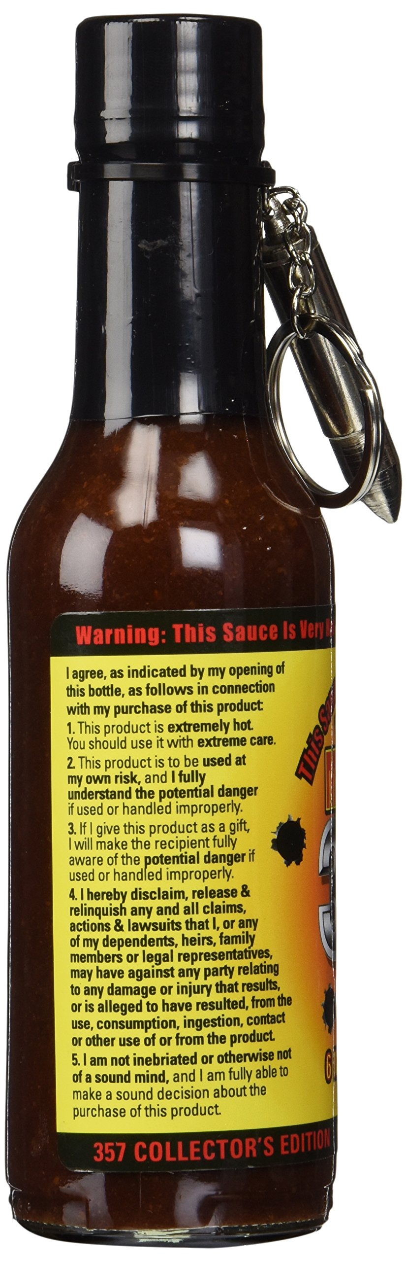 Galleon Mad Dog 357 Collector's Edition Hot Sauce With Bullet Spoon Keychain 5 Fl Oz