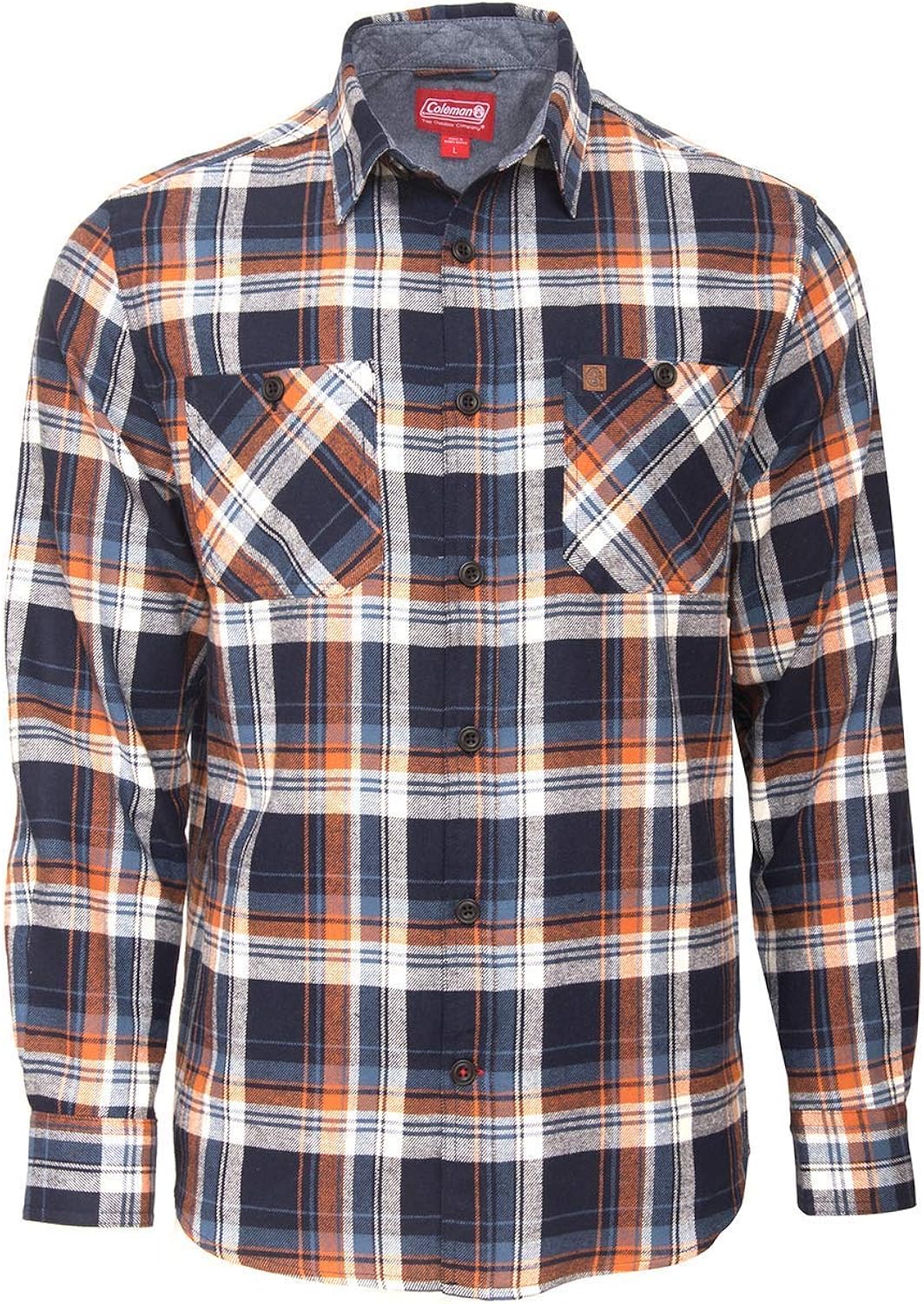 Coleman Cotton Flannel Shirts for Men Comfy and Stylish (Medium, Navy