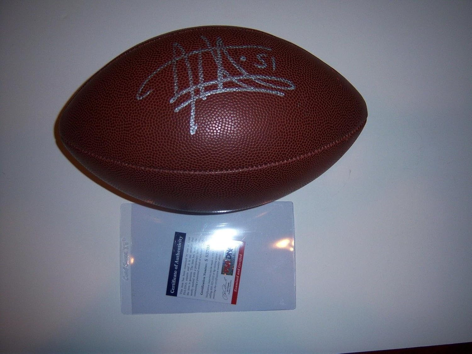 saints autographed football