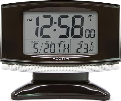 Acctim 71207 Acura Smartlite Radio Controlled Alarm Clock Black