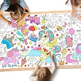 Gatherfun Unicorns Birthday Party Giant Coloring Poster - 31.5X 72 Inches - Versatile Classroom Wall D&eacute;cor &amp; Unicorns Birthday Decorations-Poster or Table Cover for School Parties and Special Events