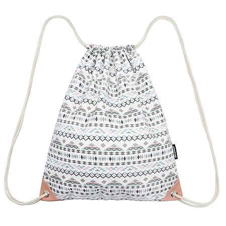 Leapop Unisex Turnbeutel Segeltuch Sporttaschen Gymsack, Hipster Niedlich Drucken Pattern Beutel Sportbeutel Tasche Tüte Ruck