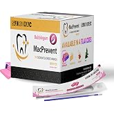 MacPrevent 5% Sodium Fluoride Varnish with TCP 0.4ml of Varnish and One Applicator Brush Remineralizing Toothpaste Fluoride Toothpaste for Enamel Repair Oral Care Dental Supplies | (50, Bubblegum)