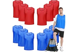 Antoyo Soccer Pinnies Youth with Numbers Scrimmage Team Practice Vests Pennies Jerseys for Basketball Soccer Football Bibs