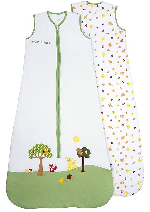 Schlummersack Babyschlafsack ganzjahres 2.5 Tog - Waldtiere - erhältlich in verschiedenen Grössen: von Geburt bis 6 Jahre, Wa