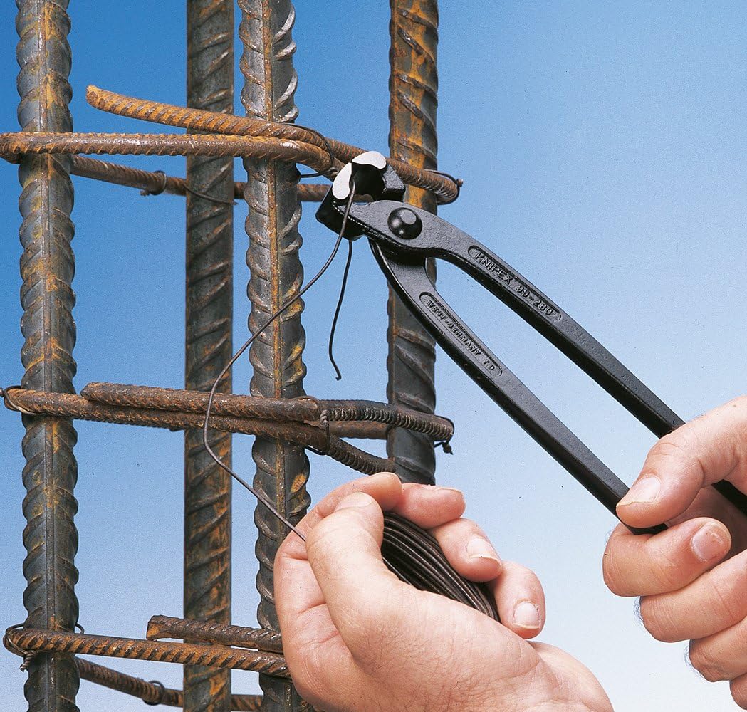 KNIPEX Concreters' Nipper (Concreter's Nippers or Fixer's Nippers) 250 mm, 99 00 250, Without Grip Covering, Black - Image 5