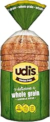Udis Gluten Free Foods Whole Grain Bread, 12 Ounce | Gluten-free multigrain bread; soft, large slices for sandwiches, toast, 