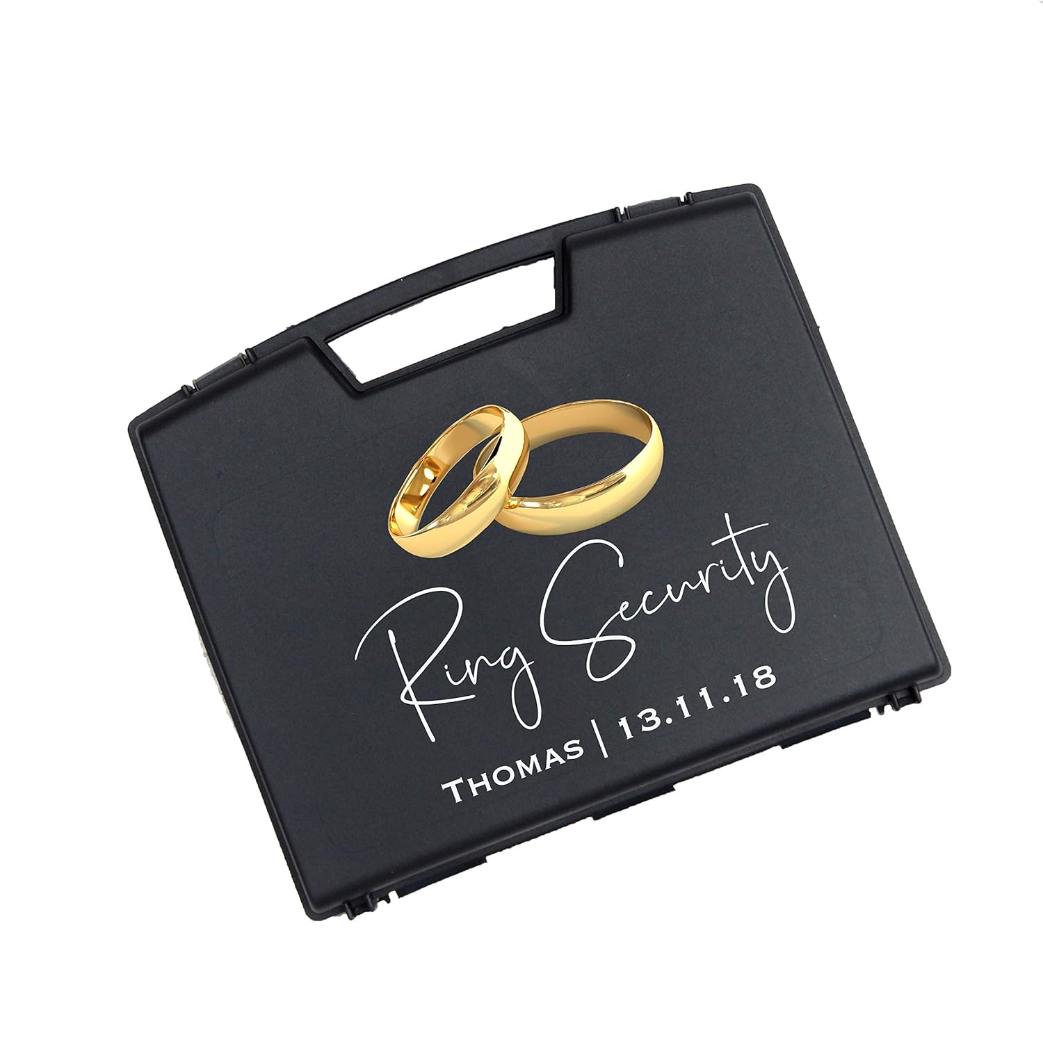 Personalised Ring Security Ring Bearer Wedding Ring Box Case Briefcase