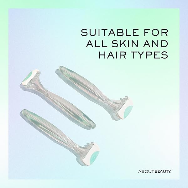 ABOUT BODY BIKINI SHAVERS – 3 GENTLE BEAUTY GROOMERS, JAPANESE STEEL RAZOR IDEAL FOR SHAVING, EXFOLIATING AND TRIMMING INTIMATE AREAS, SKIN-SOOTHING ALOE MOISTURE PAD GENTLY GLIDES ALONG SKIN
