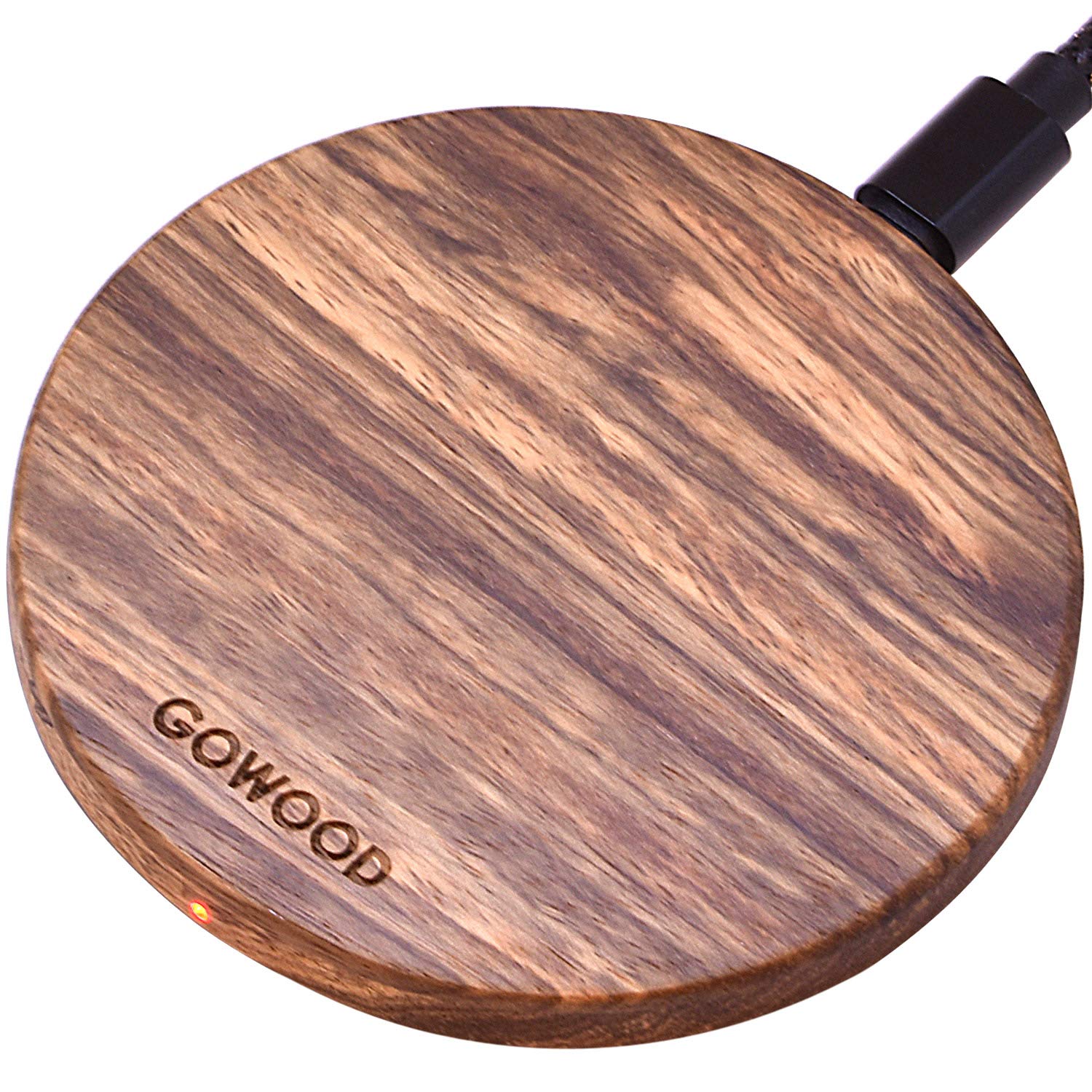 Fast Zebra Wood Wireless Charger