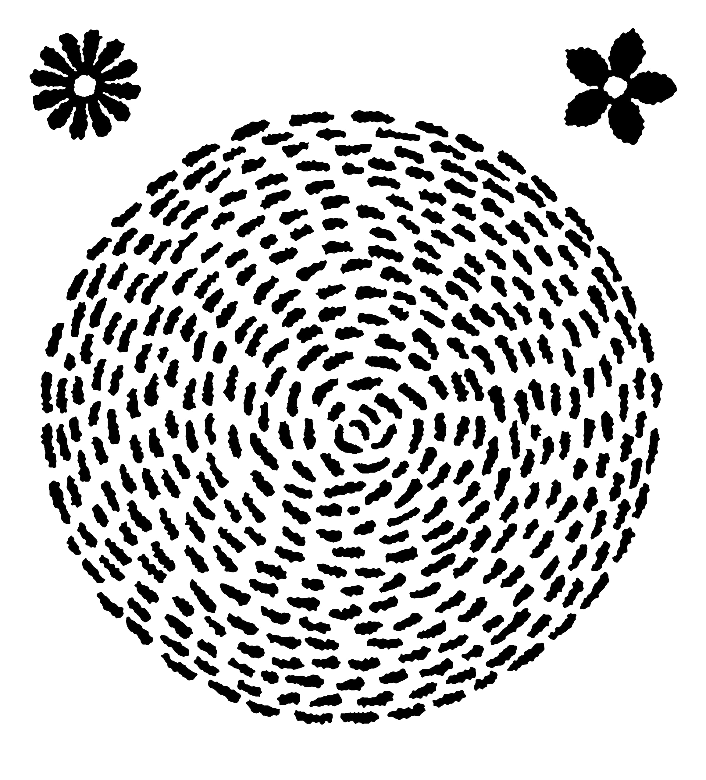 Woodware Francoise Collection - Clear Magic Stamp Set - Stitched Circle, Transparent, 4 x 4 inches (FRS091)