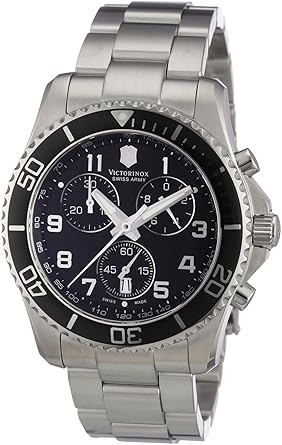 Victorinox Swiss Army Mens 241432 Maverick GS Stainless Steel Chronograph Watch