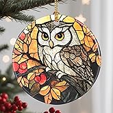 Christmas Ornaments, Owl Ornament, Christmas Tree Ornaments, Xmas Decorations, Holiday Decorations, Gifts for Owl Lovers, Holiday Party Gifts, and Xmas Gift Ideas
