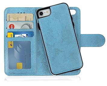 MyGadget Funda Flip Case con Tapa 2 en 1 para Apple iPhone 7/8 en ...