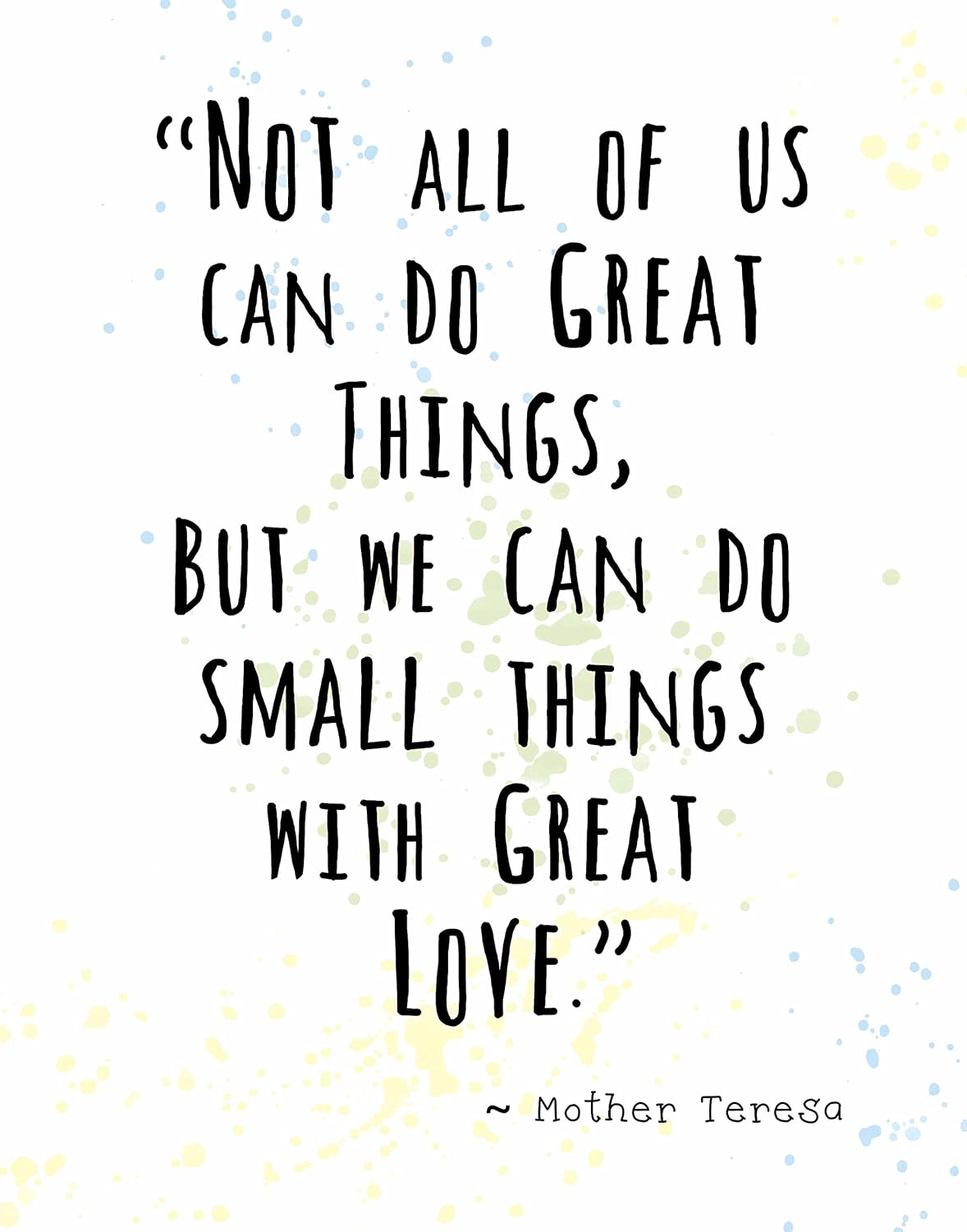 Amazoncom Wall Art Print By Artdash Mother Teresa Inspirational