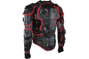 Motorcycle Body Armor Jacket, Full Body Protection High-Density Foam Impact Protection Riding Gear for Adults Men Women Cycli