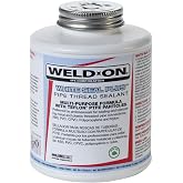 Weld-On 87730 White Seal Plus Pipe Thread Sealant with PTFE, 1/2 Pint