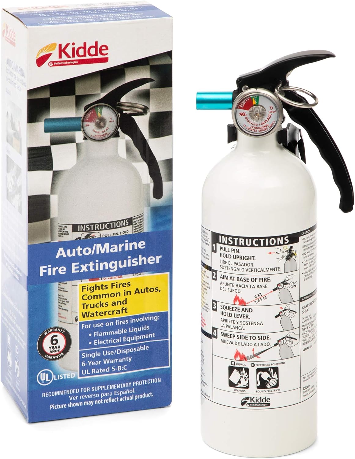 KID21006287MTL - FX511 Automobile Fire Extinguisher - - 