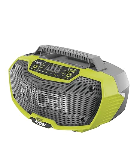 Ryobi R18RH-0 Cordless Stereo Radio mit Bluetooth Function grün/grau