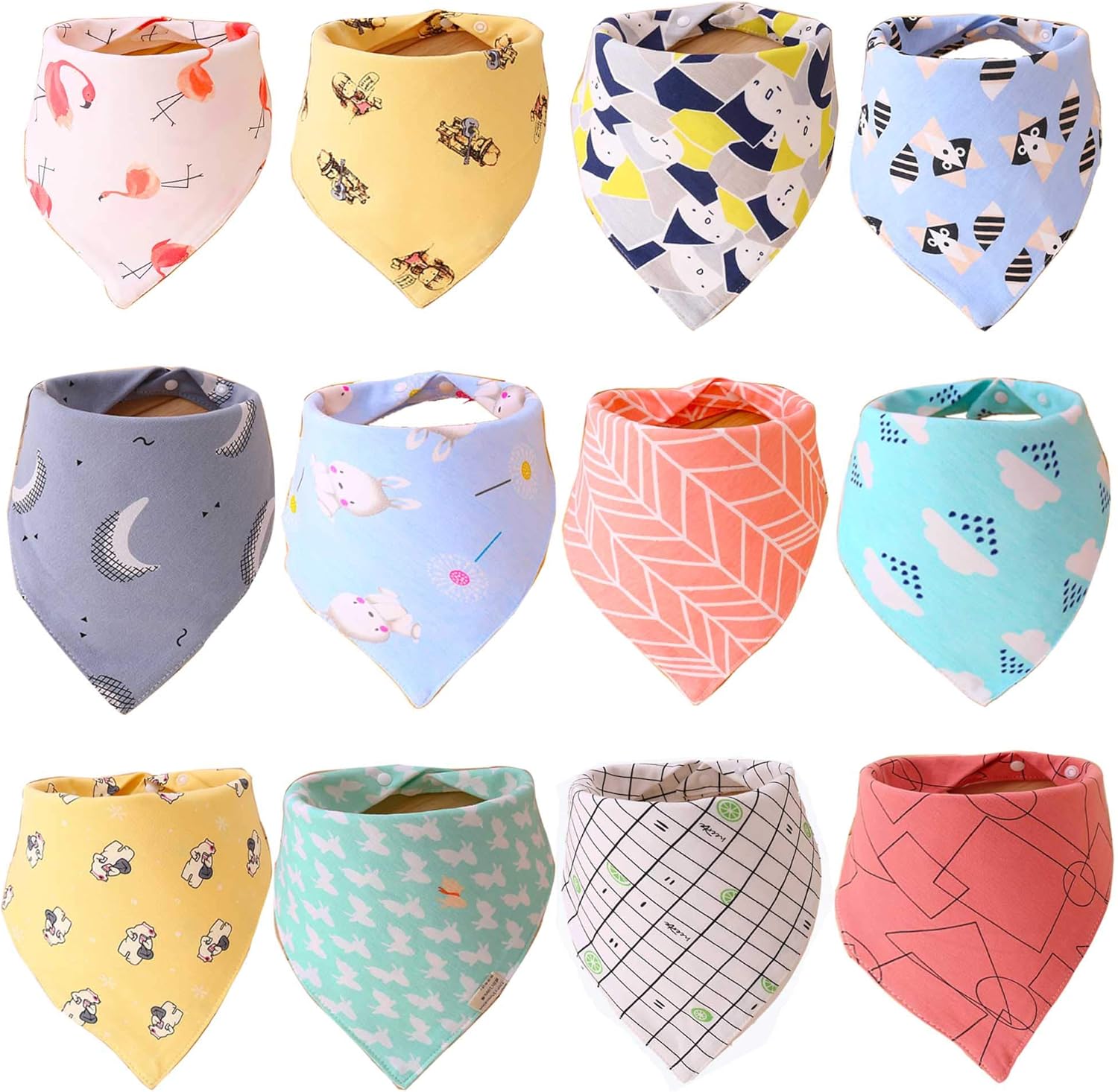 Slosh 11 Babyslabbetjes Waterdicht Katoen Slabbetjes Bandana Voor Baby S En Jongens 0 Tot 36 Maanden 12 Pcs Unisexe Coton Amazon Nl