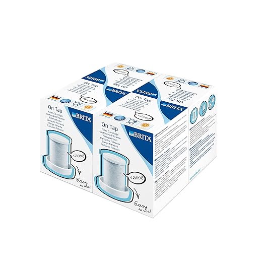BRITA On Tap Filtro de agua para grifo - 4 Cartuchos de recambio ...