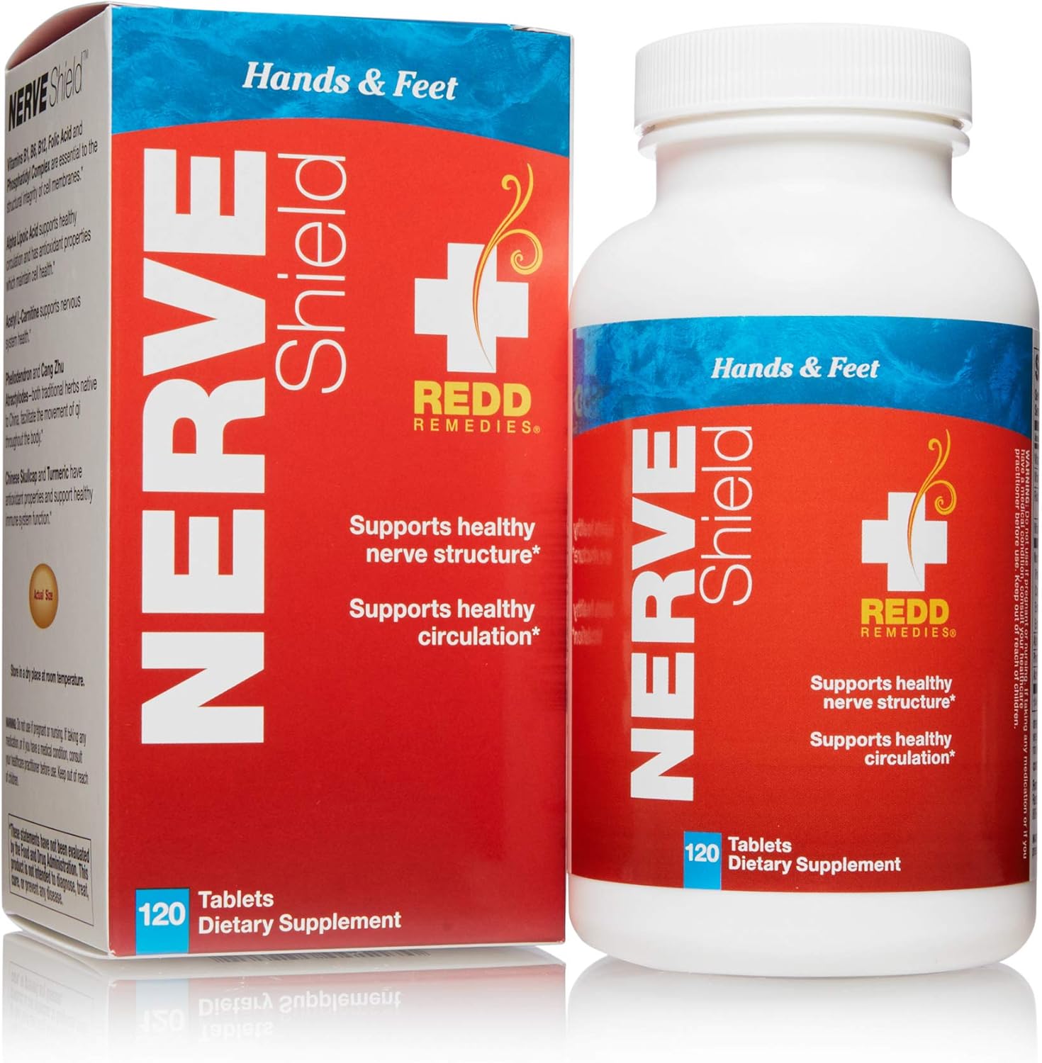 Redd Remedies, Nerve Shield, Supports Healthy Nerve Function, 120 Tablets: Health & Personal Care