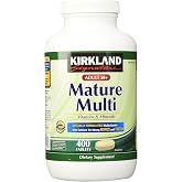 Kirkland Signature Adults, 50 plus Mature Multi Vitamins &amp; Minerals, 400-Count Tablets