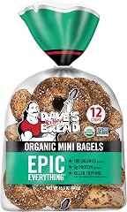 Dave's Killer Bread Epic Everything Mini Bagels, Organic Bagels, 12 Ct