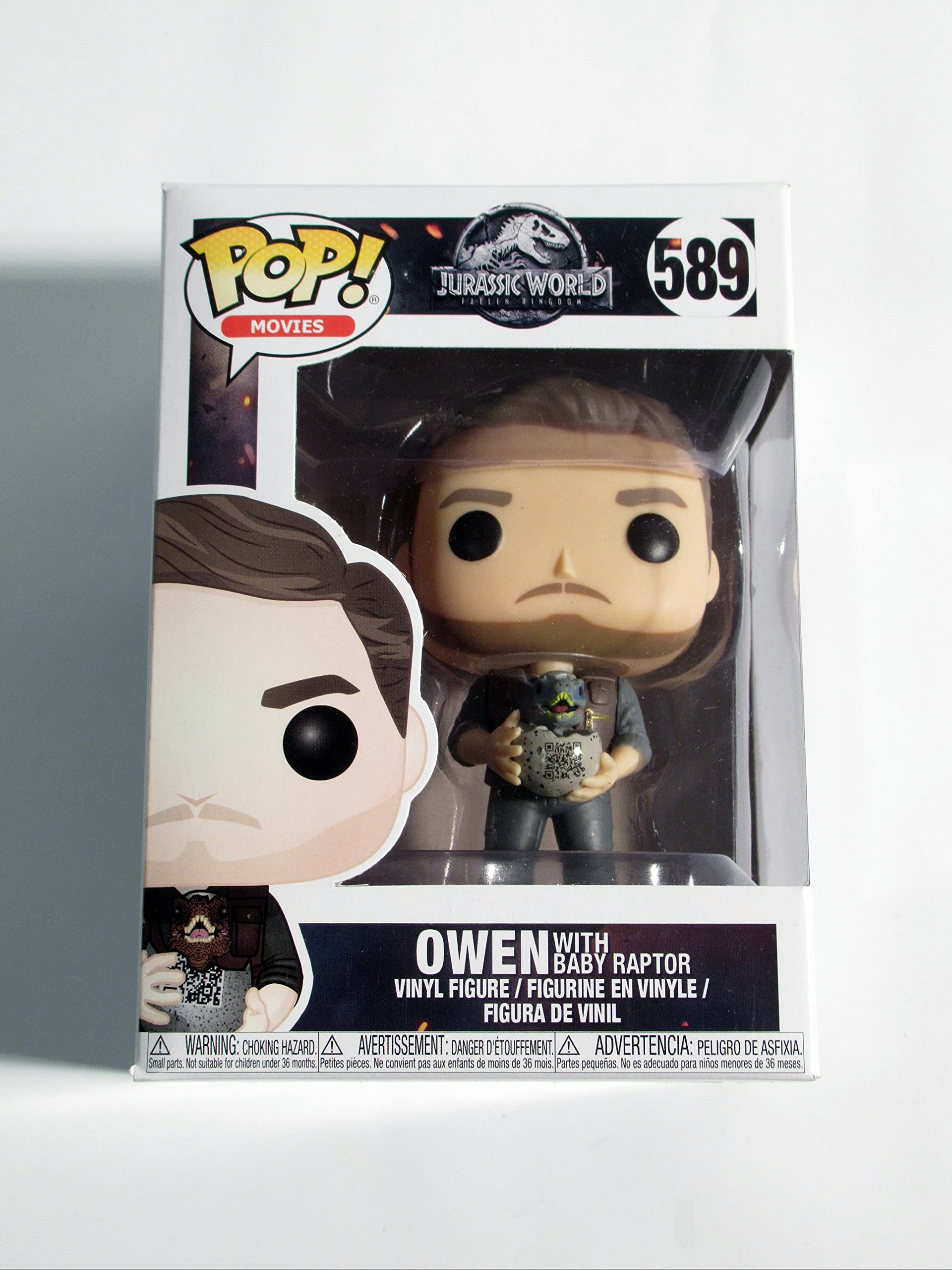 POP Funko Movies #589 Jurassic World Owen with Baby Raptor (Target Exclusive)
