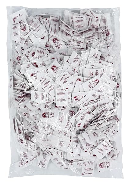 CHEF’S QUALITY INDIVIDUAL SALT PACKETS – PORTABLE SALT PACKETS – OU-KOSHER (3000 SALT PACKETS)