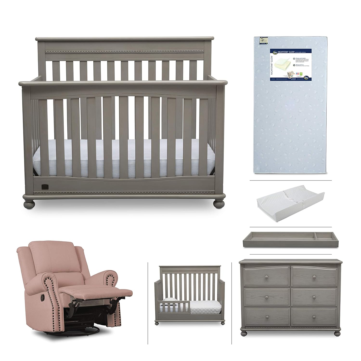 baby dresser and crib set