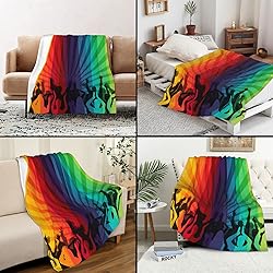 LGBT Blanket Gay Pride Throw Rainbow LGBT Colorful