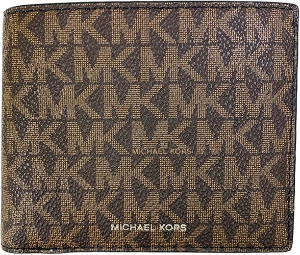 Amazon マイケルコース 財布 二つ折り財布 メンズ Micheal Kors 36u9lcrf3b Brn Blk ショッパー付き 並行輸入品 バッグ スーツケース