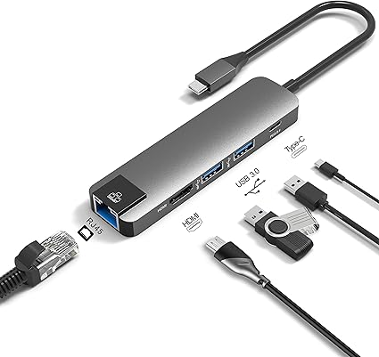 Amazon Usb C ハブ タイプc 変換アダプタ Usb Type C ハブ Gecen 高速データ転送 Pd急速充電 4k解像度 1080p対応 5in1 多機能 アダプタ Usb Cから Hdmi出力 Usb3 0ポート 有線lanポート イーサネット Ipad Pro18 Macbook Macbook Pro 18 Macbook