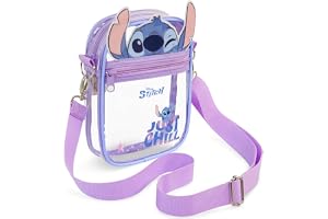 Get Trend Disney Stitch | Frozen | Minnie Girls Clear Crossbody Bag | Clear Bag for Stadium Events, Transparent Sling Bag with Adjustable Strap, Clear Purse for Concerts, Travel, Gifts for Girls
