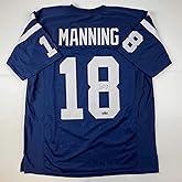 Facsimile Autographed Archie Manning Ole Miss Blue Reprint Laser Auto College Football Jersey Size Men's XL