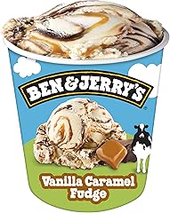 Ben & Jerry's Vanilla Caramel Fudge Ice Cream Pint Non-GMO 16 oz