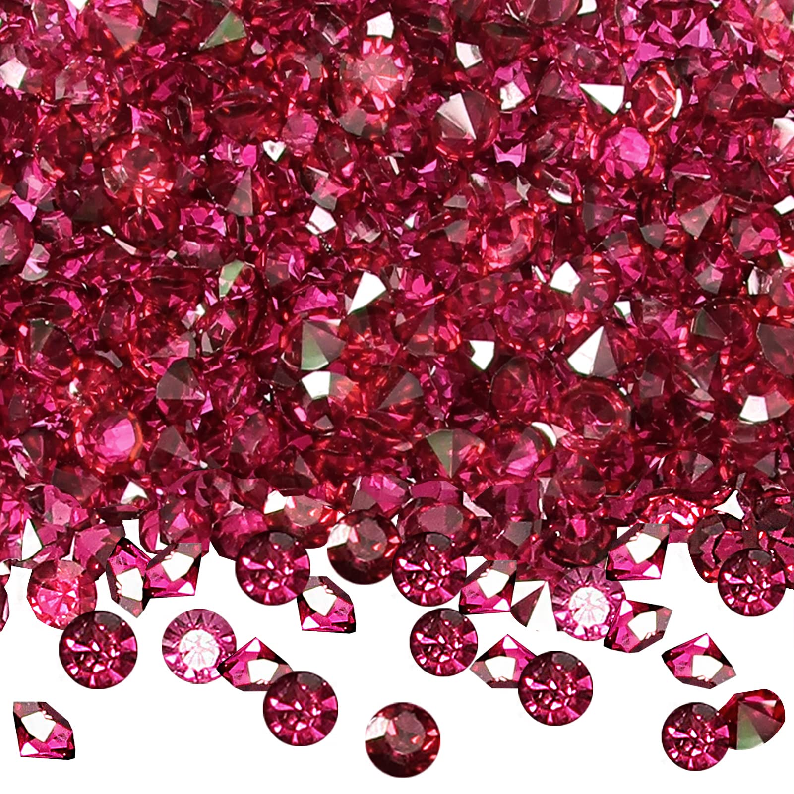 TOAOB 5000 Pieces 3 mm Perspex Diamonds Crystal Dispersal Wedding Stone Table Confetti Table Decoration