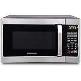 Farberware Classic FMO07AHTBKJ 0.7 Cu. Ft. 700-Watt Microwave Oven with LED Lighting, Brushed Stainless Steel