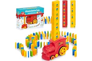 Domino Train - Domino Train for Kids, Automatic Truck Set, Montessori Toys, Educational Toy, Birthday Present for 3-5 Year, T