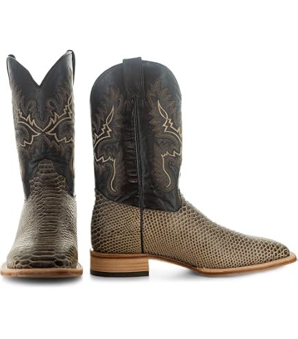 SOTO Boots Caiman Belly Print Men\'s Cowboy Boots Size 9 Brown Amazon.com | Soto Boots Men main image 4