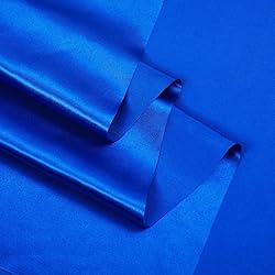 Royal Blue Satin Fabric by The Yard, 55 Inch