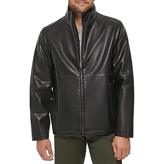Dockers Men's The Dylan Faux Leather Racer Jacket