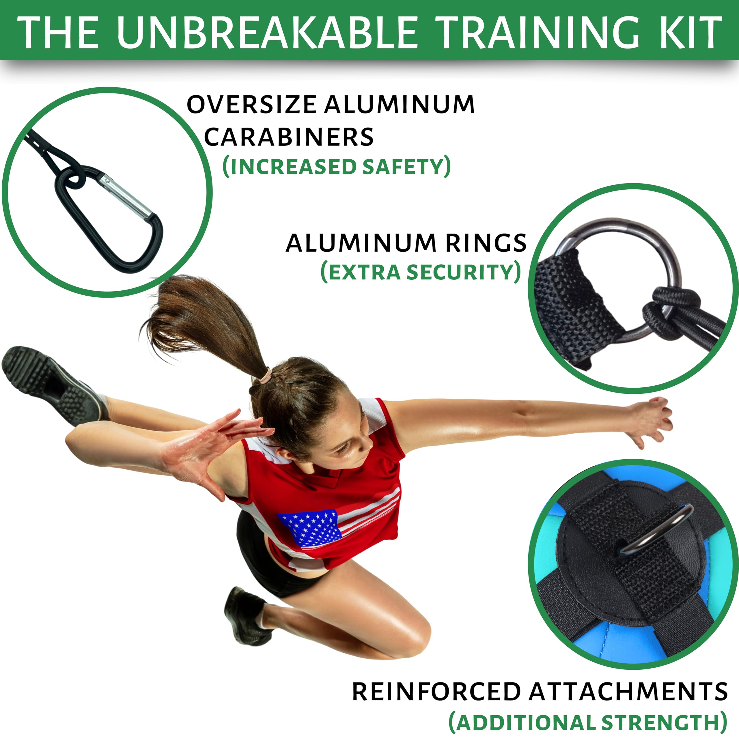 OVANTO Volleyball Training Equipment Aid – Solo Volleyball Equipment in 4 Styles to Serve, Spike, Set and Pass Like a Pro - Adjustable Volleyball Practice Equipment Gift for Beginners & Experts