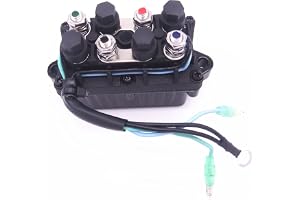 Boat Engine Power Trim Tilt Relay Assy 6H1-81950-00 01 for Yamaha 30HP-90HP | 6H1-81950-00-00 6H1-81950-01-00 Solenoid for Outboard Motor 30HP 40HP 50HP 60HP 70HP 85HP 90HP