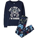 The Children's Place boys 100% Cotton Long Sleeve Top and Pants,2 Piece Pajama Set