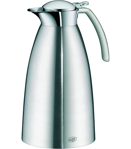 Alfi Pallas 1.0L Glass Vacuum Carafe - Chrome Plated Brass Thermal Dispenser